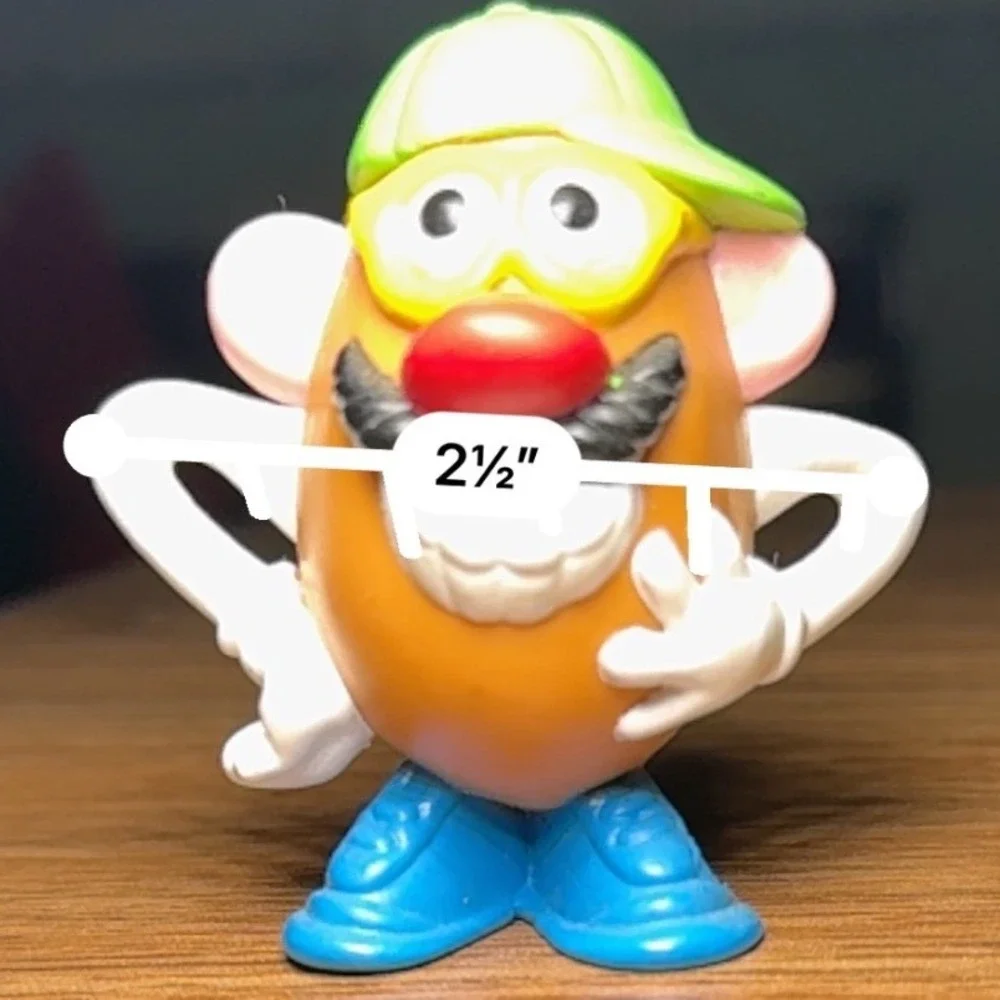 Hasbro Mr. Potato Head Vintage 2000 Green Hat Blue Shoes Figure 2.5
